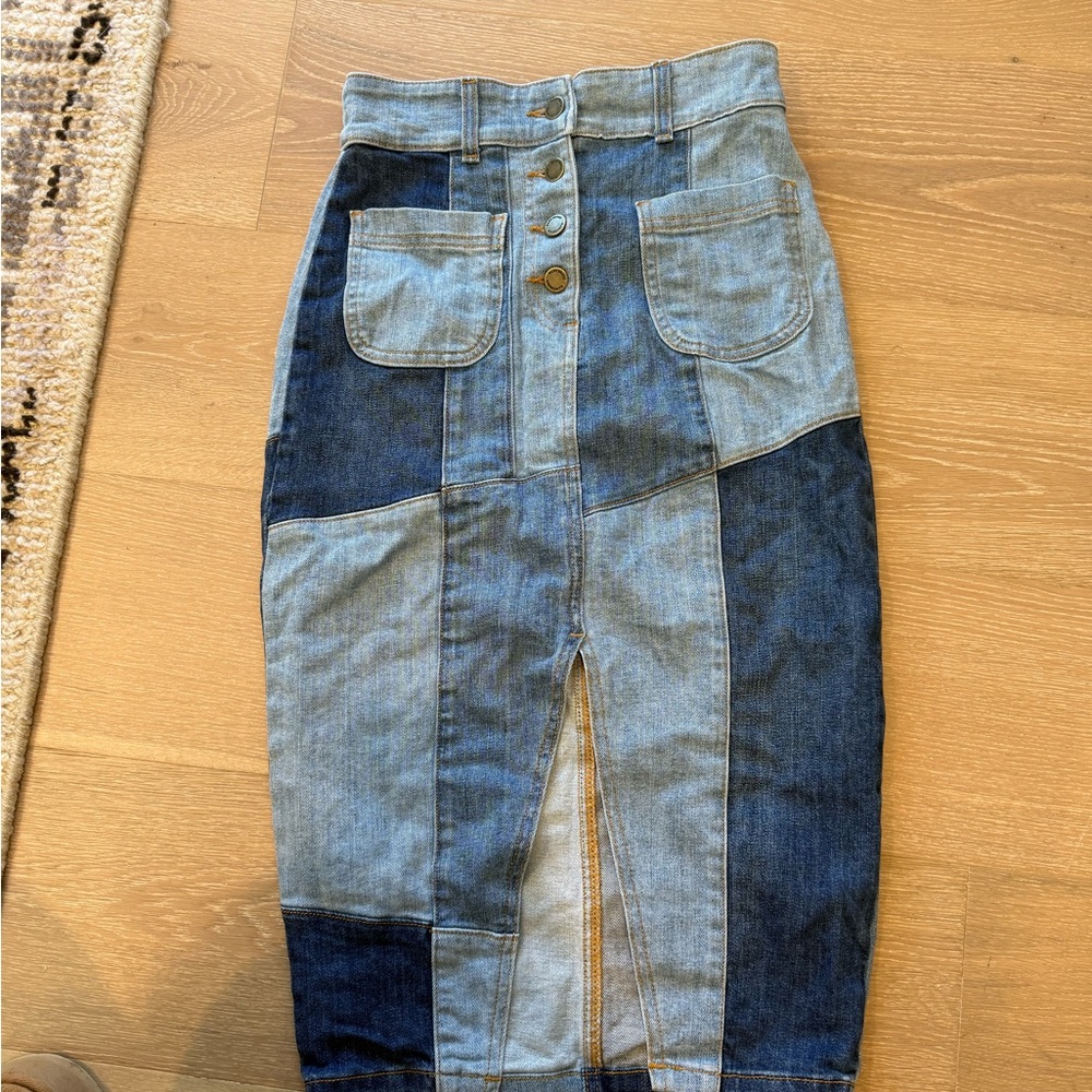 Ramy Brook Light Blue Denim Skirt size 25